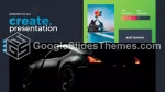 Moderne Farge Vakkert Diagram Google Presentasjoner Tema Slide 05