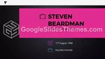 Moderne Chronologie Sombre Thème Google Slides Slide 13