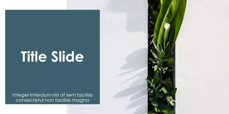Minimal Cubist Google Slides template for download