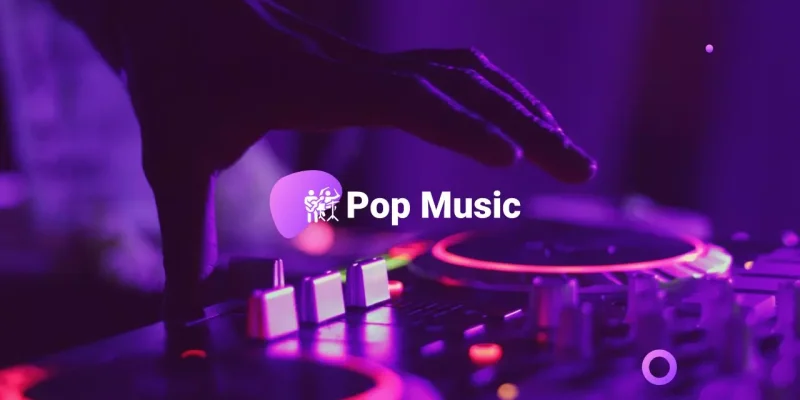 Muzyka pop Szablon Google Prezentacje do pobrania