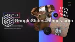 Musik Rock På Musikband Google Presentationer-Tema Slide 09