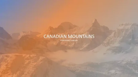 Kanadische Berge Google Präsentationen-Vorlage zum Herunterladen