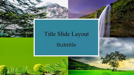 Colorful Landscapes Google Slides template for download