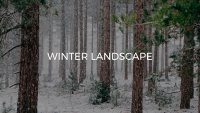 Winter Landscape Google Slides template for download
