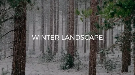 Paysage d’hiver Modèle Google Slides à télécharger