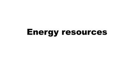 Energiressourcer Google Slides skabelon for download