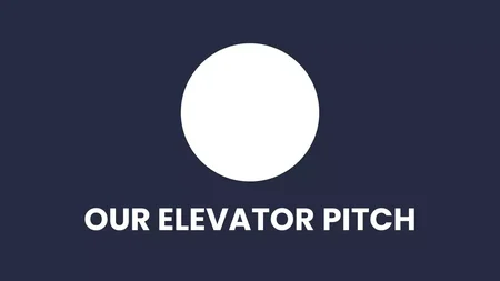 Il nostro elevator pitch modello di Presentazioni Google da scaricare