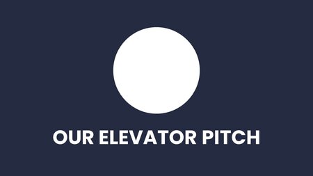 Unser Elevator Pitch Google Präsentationen-Vorlage zum Herunterladen