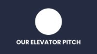 Onze Elevator Pitch Google Presentaties-sjabloon om te downloaden