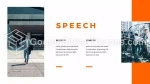 Présentation Discours Orange Propre Thème Google Slides Slide 02