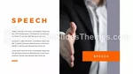 Presentation Clean Orange Speech Google Slides Theme Slide 08