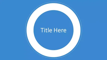 Elegant Blue Google Slides template for download