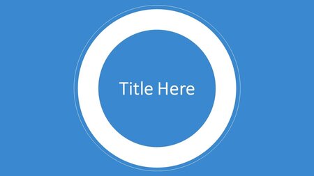 Elegant Blå Google Slides skabelon for download