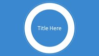Elegant Blue Google Slides template for download