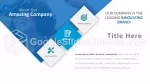 Präsentation Elegantes Blau Google Präsentationen-Design Slide 04