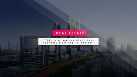 Skyskrapor för bostäder Google Presentationsmall för nedladdning