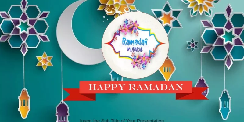 Ramadan Google Präsentationen-Vorlage zum Herunterladen
