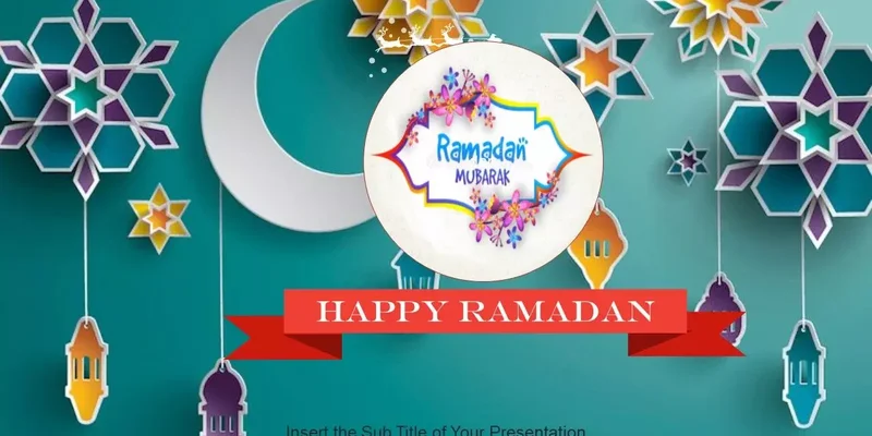 Ramazan Sunum teması Ramazan İndirmeye hazır Google Slaytlar şablonu