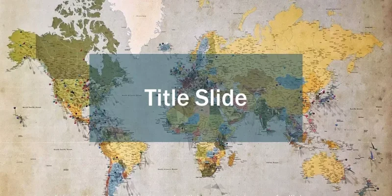 Plan stratégique cartographique Modèle Google Slides à télécharger