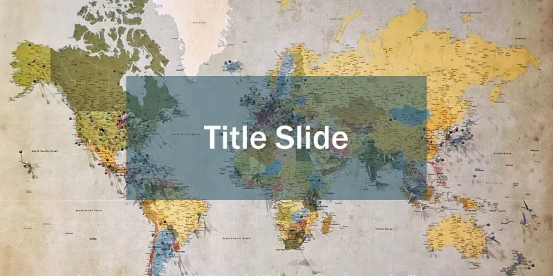 Map Strategy Plan Google Slides template for download