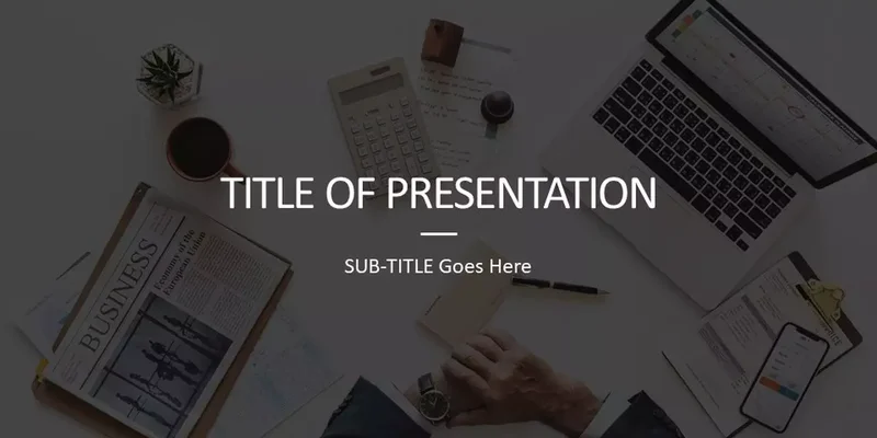 Grundlæggende klar virksomhed præsentationstema Grundlæggende klar virksomhed Google Slides skabelon for download