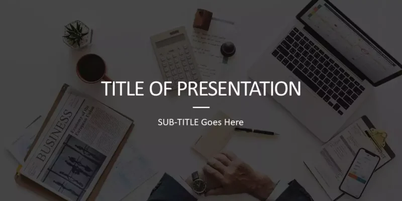Grundläggande tydligt företag Google Presentationsmall för nedladdning