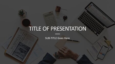 Grundläggande tydligt företag Google Presentationsmall för nedladdning