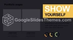 Sencillo Infografía Oscura Y Elegante Tema De Presentaciones De Google Lide 100