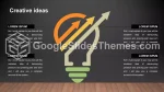 Schlicht Dunkle Schlanke Infografik Google Präsentationen-Design Lide 123