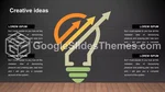 Schlicht Dunkle Schlanke Infografik Google Präsentationen-Design Lide 123