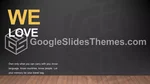 Schlicht Dunkle Schlanke Infografik Google Präsentationen-Design Slide 97