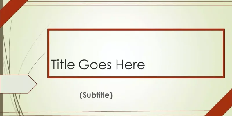 Gratis ren Google Slides skabelon for download