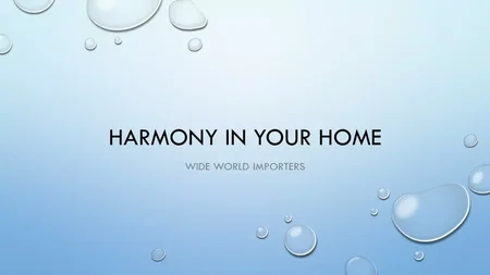 Plain Water Drops Google Slides template for download