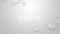 Water Drops Minimal Google Slides template for download