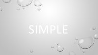 Water Drops Minimal Google Slides template for download