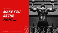 Athlete Google Slides template for download
