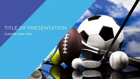 Ballsport Google Präsentationen-Vorlage zum Herunterladen