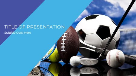 Ballsport Google Presentasjoner tema til nedlastning