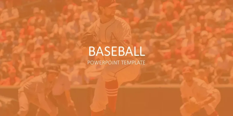 Baseball Google Slides skabelon for download