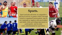College Athletics Google Slides template for download