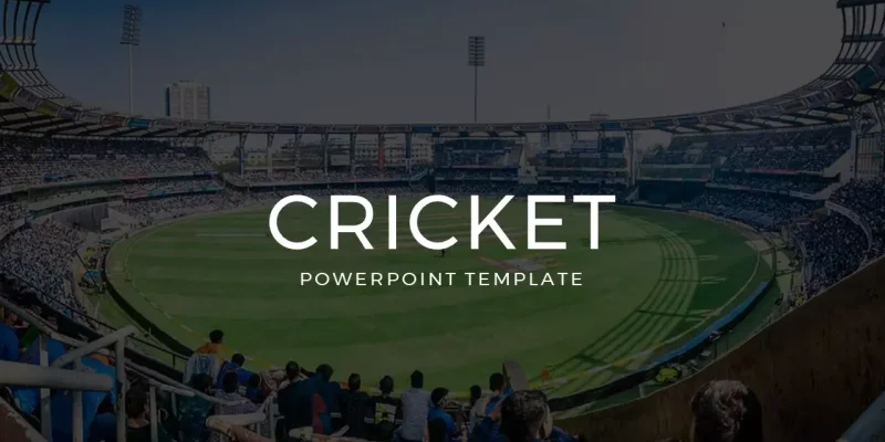 Cricket Google Presentasjoner tema til nedlastning