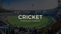 Cricket Google Präsentationen-Vorlage zum Herunterladen