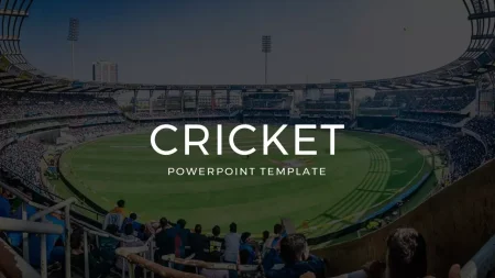 Cricket Google Präsentationen-Vorlage zum Herunterladen