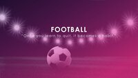 Football Google Slides template for download