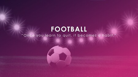 Fotbollsmatch Google Presentationsmall för nedladdning
