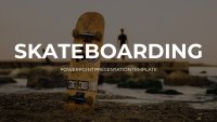 Skateboard fahren Google Präsentationen-Vorlage zum Herunterladen