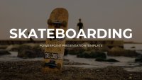 Skateboarding Google Slides template for download