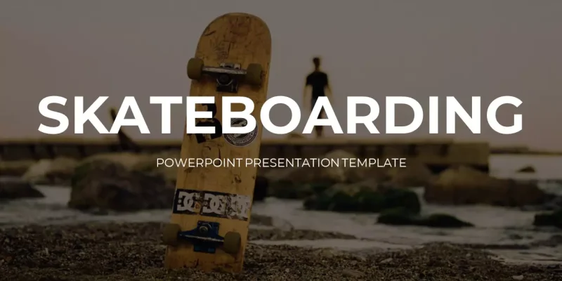 Skateboarding Google Slides template for download