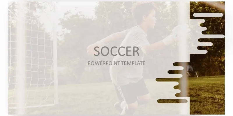Futbol oyunu İndirmeye hazır Google Slaytlar şablonu