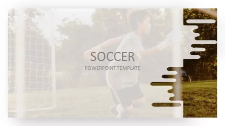 Futbol oyunu İndirmeye hazır Google Slaytlar şablonu